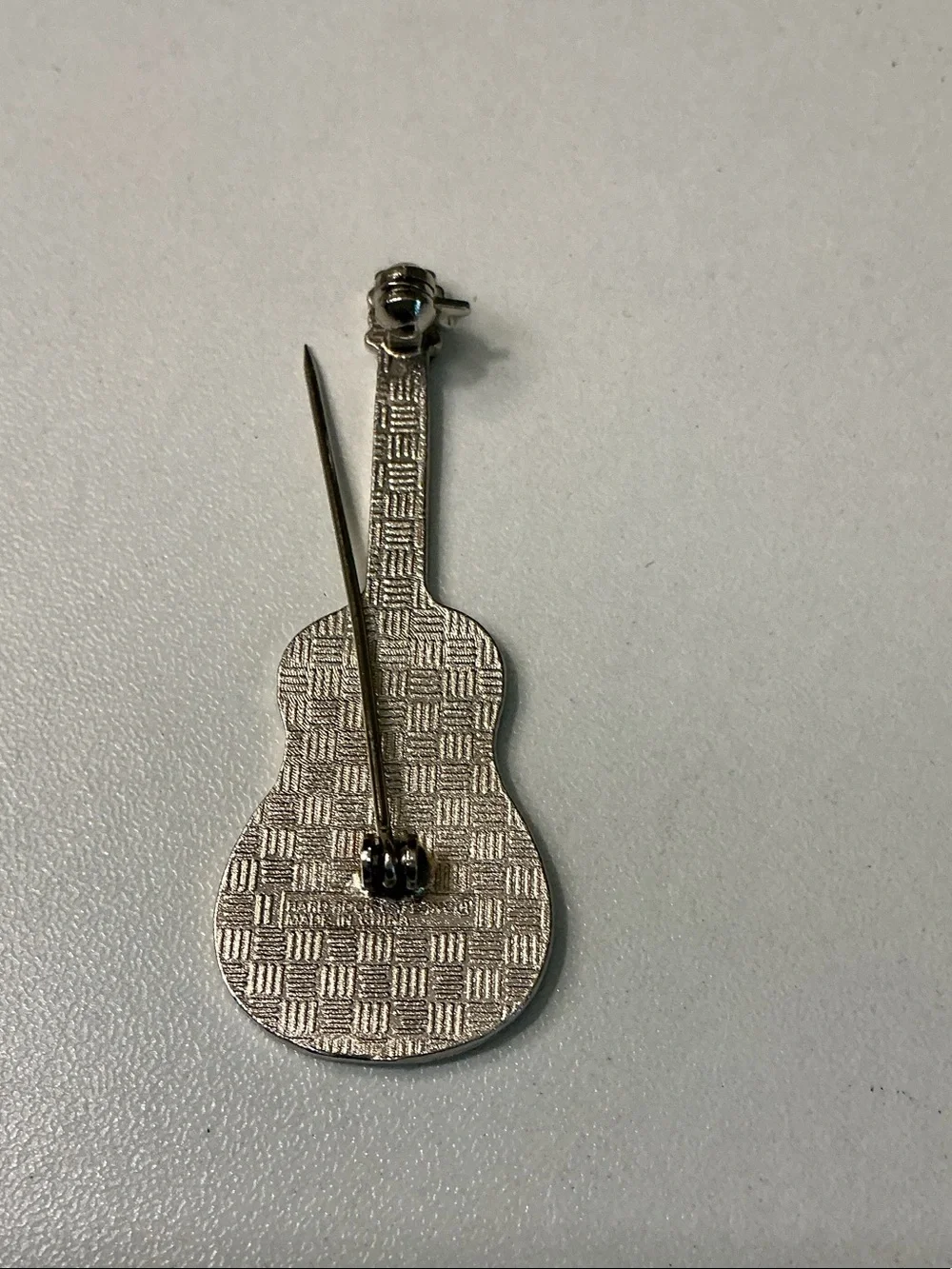 Hard Rock Cafe Orlando FL Guitar Pin in Silver, Red, Yellow NWOT